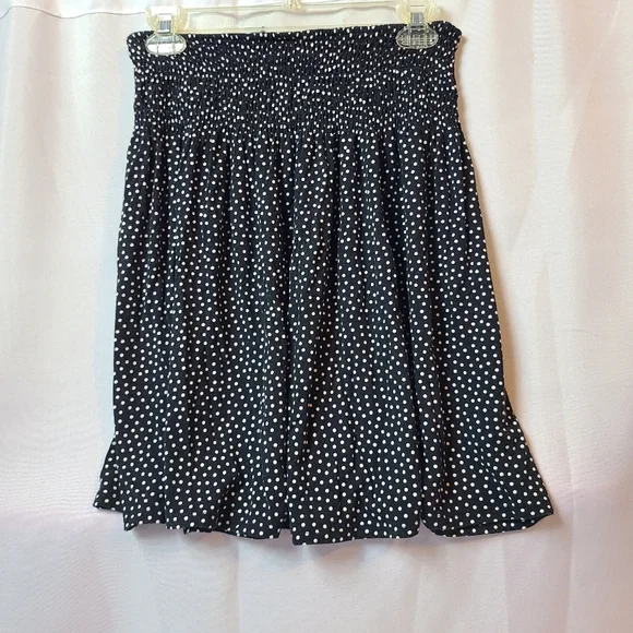 Cynthia Rowley Polka Dot Pattern Pleated Midi Skirt - Picture 2 of 3